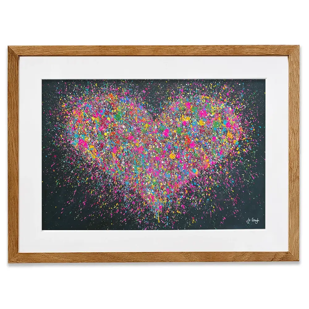 A Playful Heart Framed Art Print A Playful Heart Framed Art Print wall art product Jo Gough