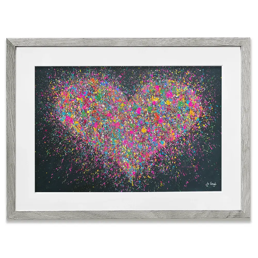 A Playful Heart Framed Art Print A Playful Heart Framed Art Print wall art product Jo Gough