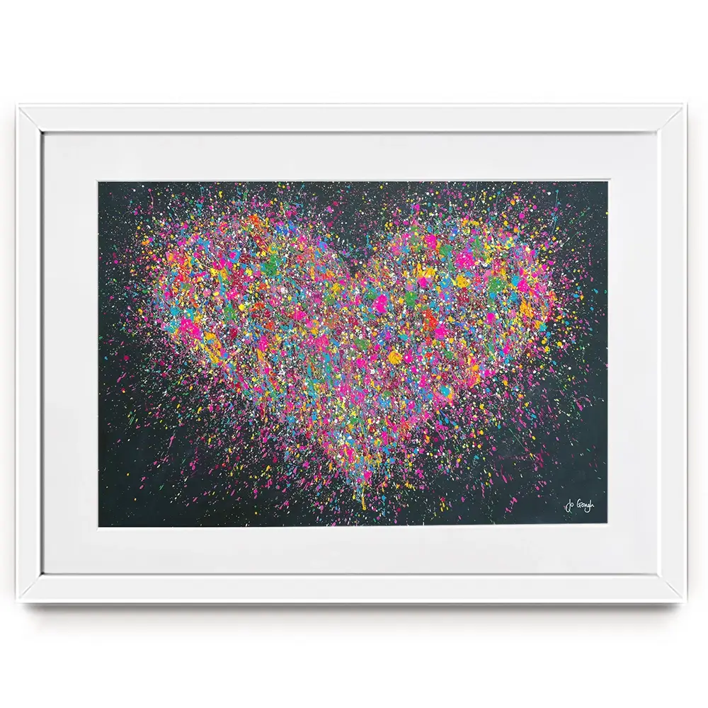 A Playful Heart Framed Art Print A Playful Heart Framed Art Print wall art product Jo Gough