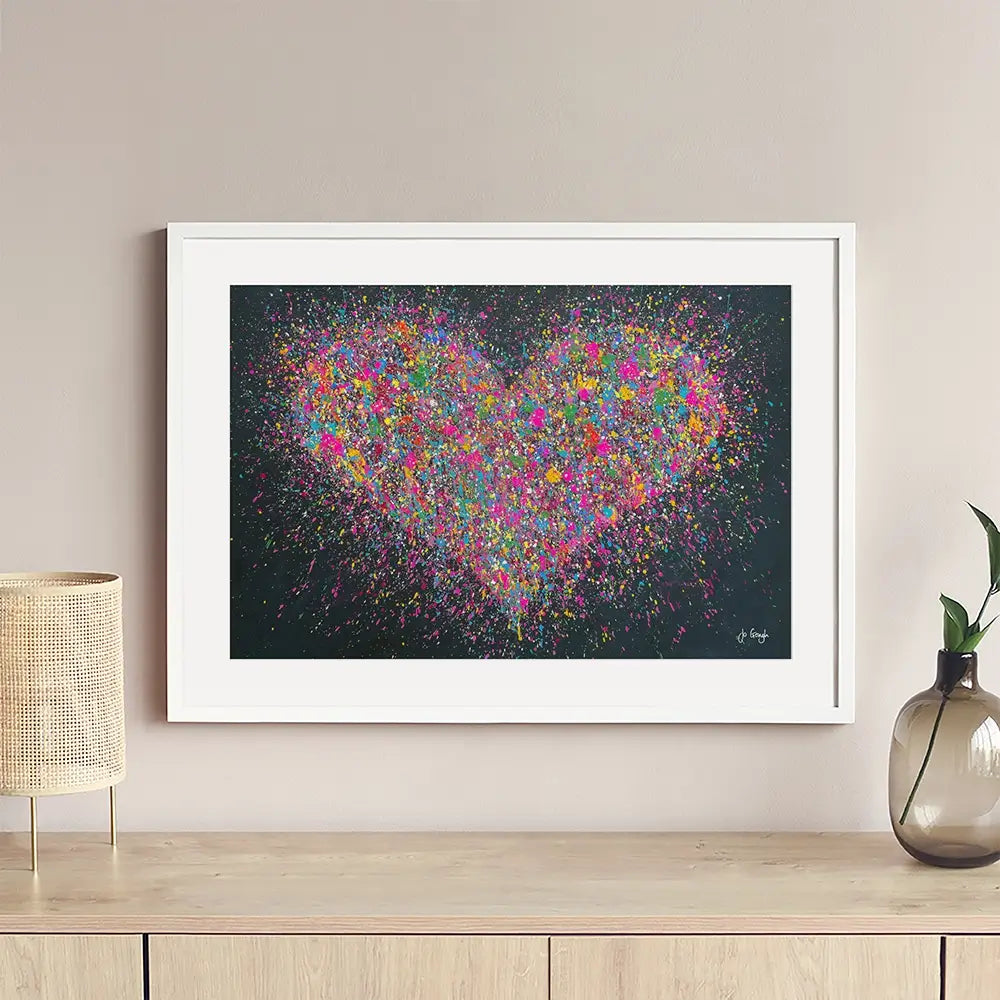A Playful Heart Framed Art Print A Playful Heart Framed Art Print wall art product Jo Gough