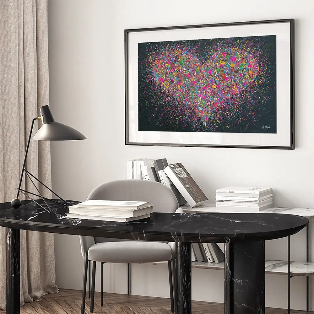 A Playful Heart Framed Art Print A Playful Heart Framed Art Print wall art product Jo Gough