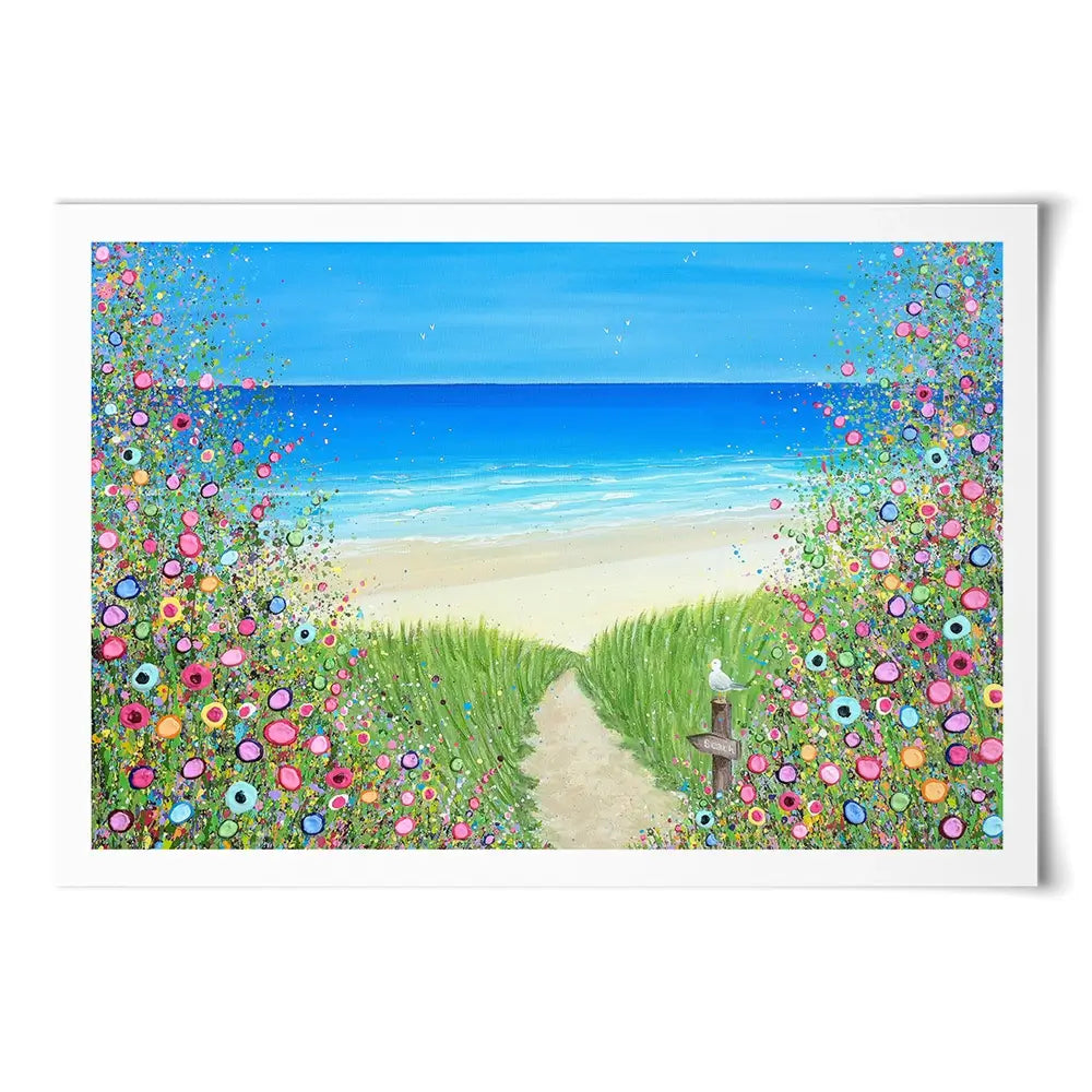 A Quiet Stroll To The Sea Art Print A Quiet Stroll To The Sea Art Print wall art product Jo Gough