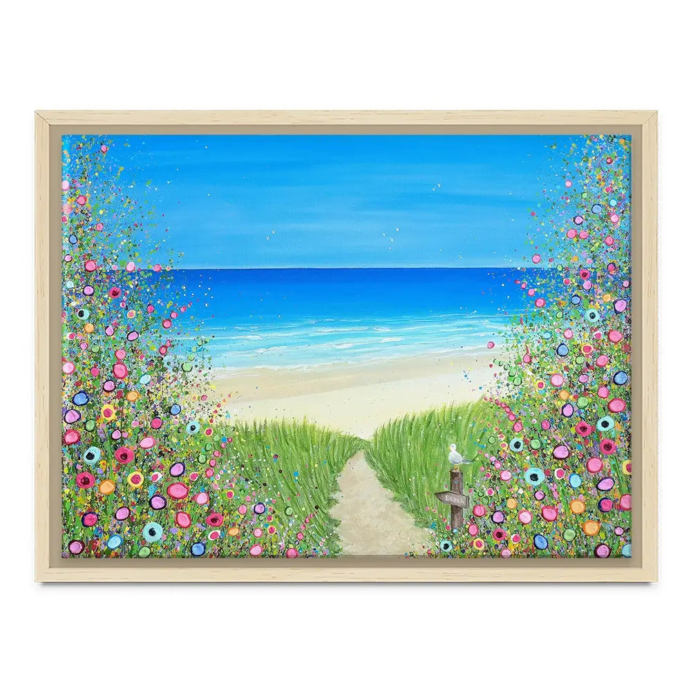 A Quiet Stroll To The Sea Canvas Print A Quiet Stroll To The Sea Canvas Print wall art product Jo Gough