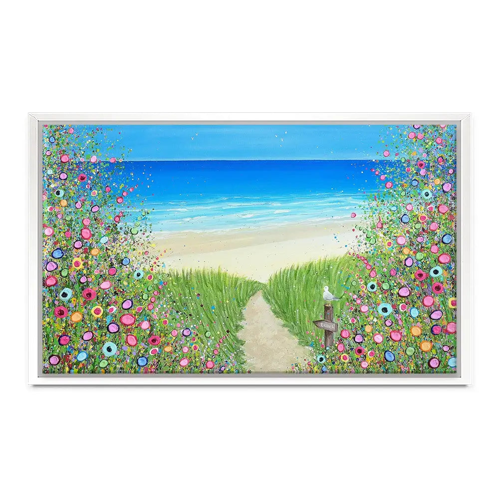 A Quiet Stroll To The Sea Canvas Print A Quiet Stroll To The Sea Canvas Print wall art product Jo Gough