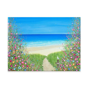 A Quiet Stroll To The Sea Canvas Print A Quiet Stroll To The Sea Canvas Print wall art product Jo Gough
