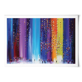 A Rainy Walk Art Print A Rainy Walk Art Print wall art product Ekaterina Ermilkina