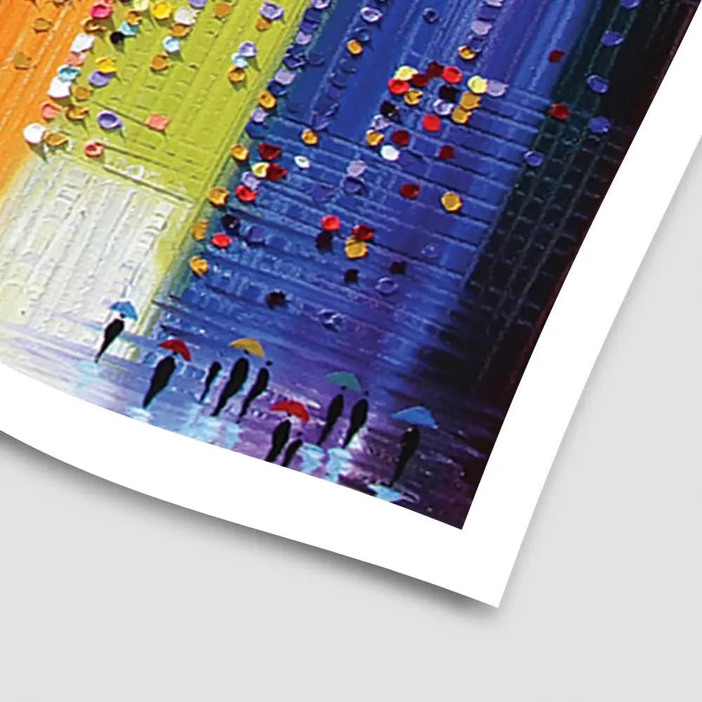 A Rainy Walk Art Print A Rainy Walk Art Print wall art product Ekaterina Ermilkina