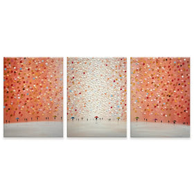 A Rosy Rain Trio Canvas Print A Rosy Rain Trio Canvas Print wall art product Ekaterina Ermilkina
