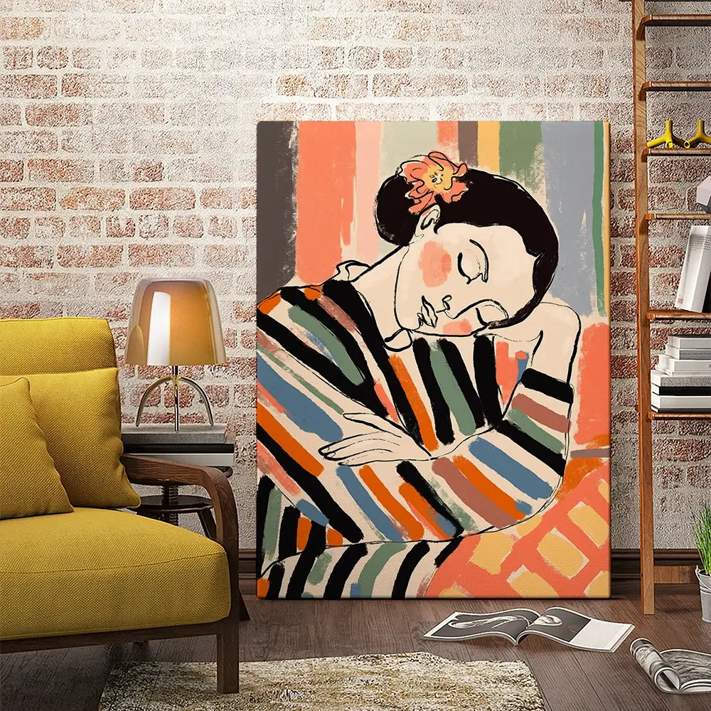 A Short Nap Canvas Print A Short Nap Canvas Print wall art product Treechild