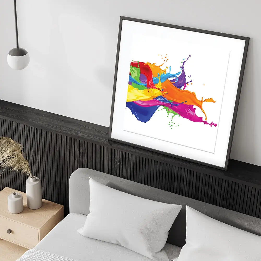 A Splash Of Colour Square Framed Art Print A Splash Of Colour Square Framed Art Print | Colour Framed Art  wall art product stockphoto-graf / Shutterstock