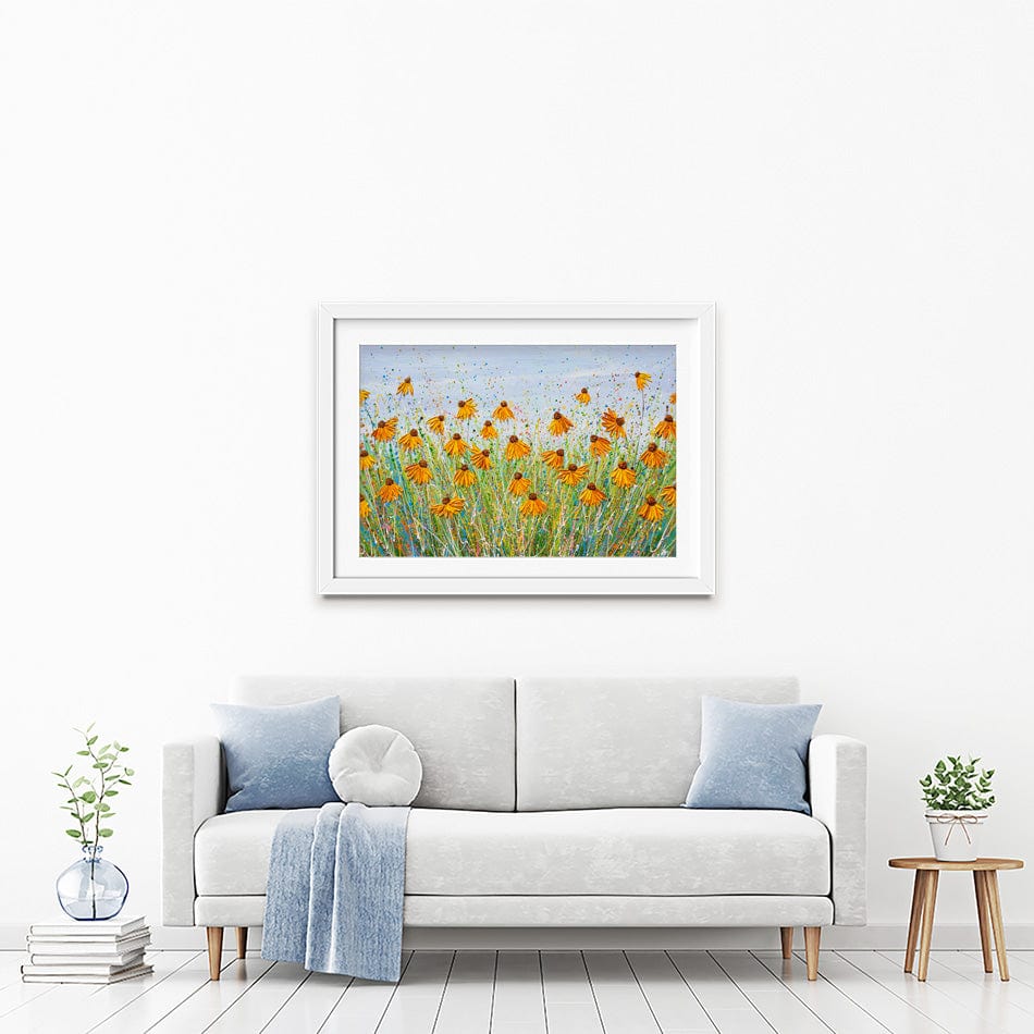 A Splash Of Orange Framed Art Print wall art product Olga Tkachyk