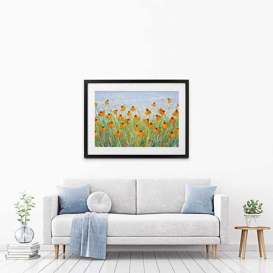 A Splash Of Orange Framed Art Print wall art product Olga Tkachyk