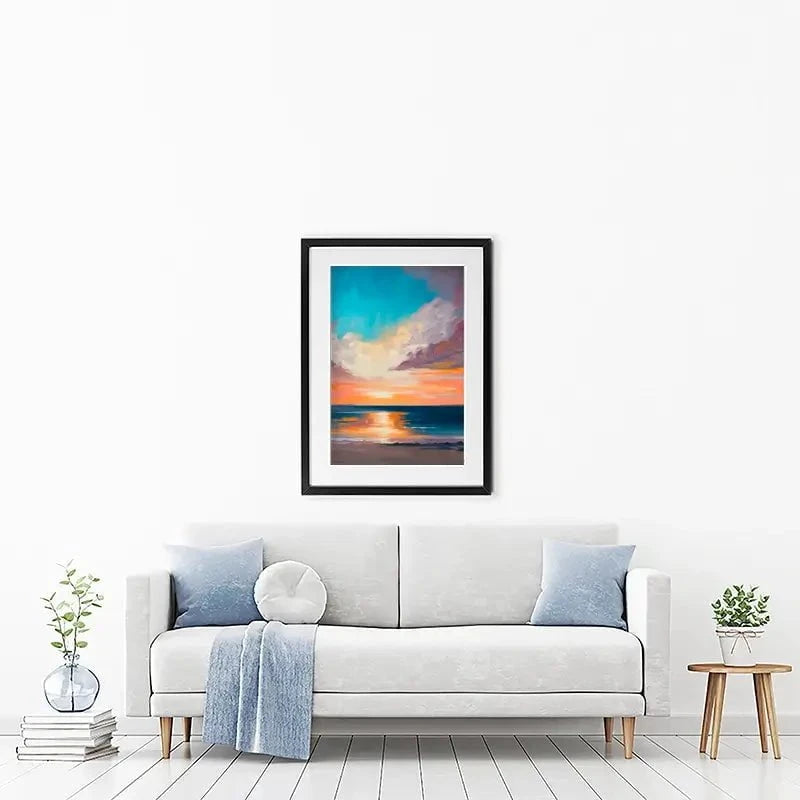 A Sunset Portrait Framed Art Print A Sunset Portrait Framed Art Print wall art product Svetlana Aleynikova
