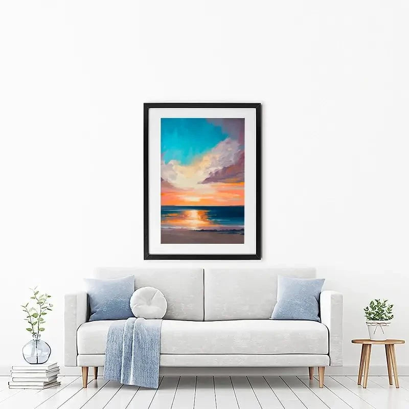 A Sunset Portrait Framed Art Print A Sunset Portrait Framed Art Print wall art product Svetlana Aleynikova