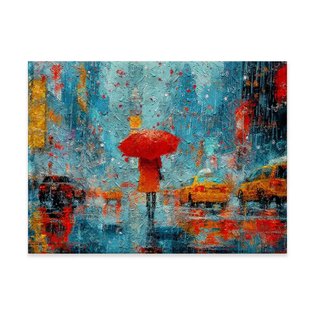 A Walk In Rainy New York Canvas Print A Walk In Rainy New York Canvas Print wall art product ChiliMili / Shutterstock