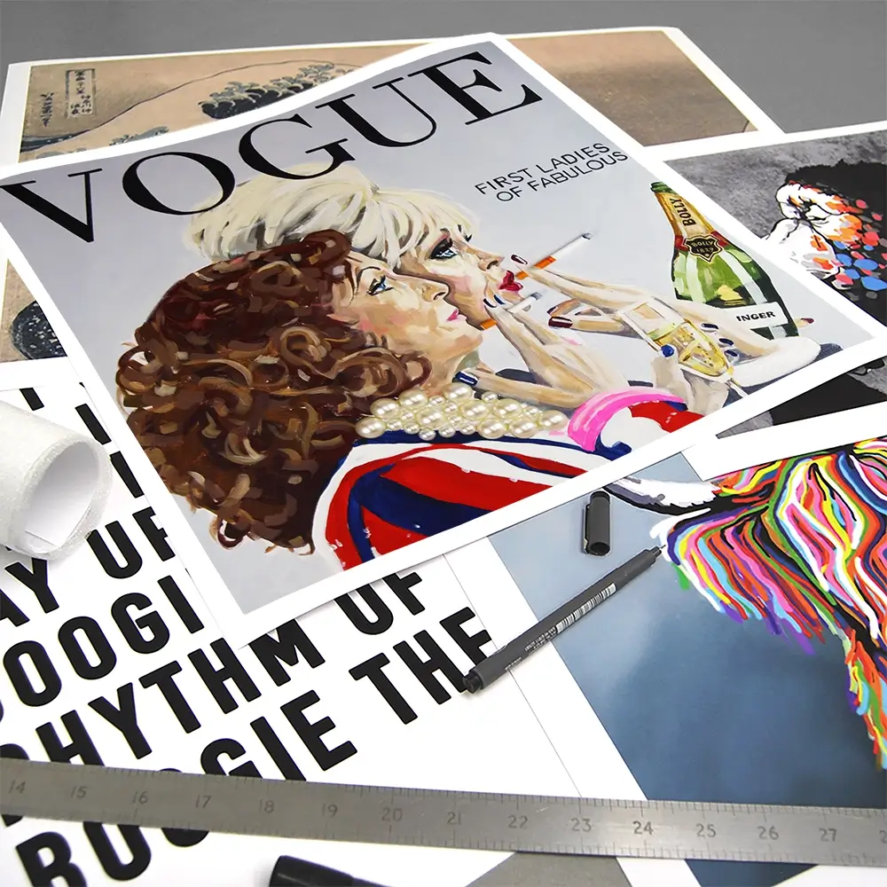 Ab Fab Vogue Square Art Print Ab Fab Vogue Square Art Print wall art product Juliet Stockton