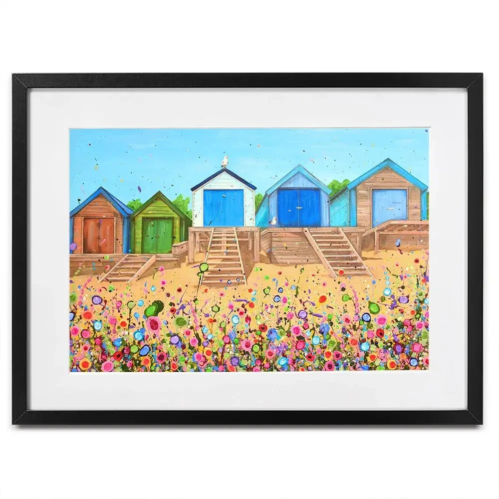 Abersoch Beach Huts Framed Art Print Abersoch Beach Huts Framed Art Print wall art product Jo Gough