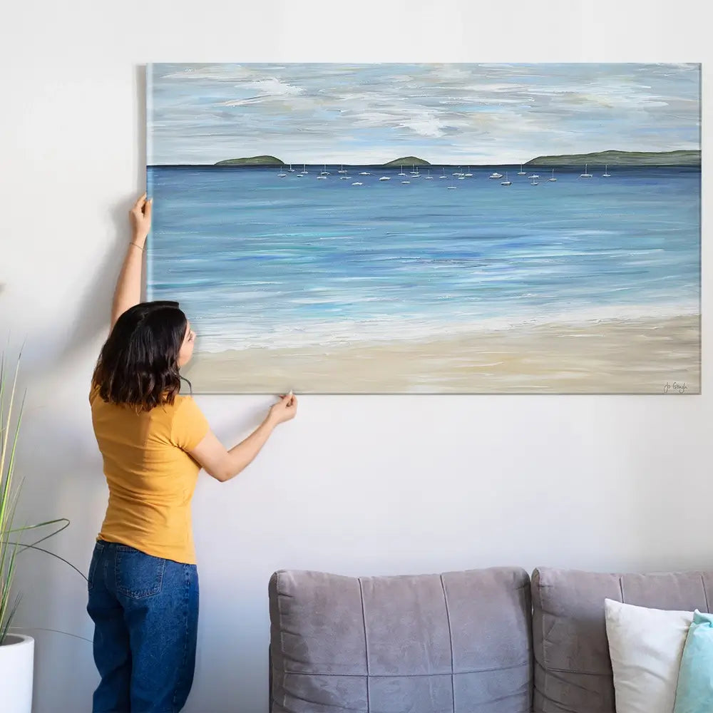 Abersoch Beach Oversized Canvas Print Abersoch Beach Oversized Canvas Print wall art product Jo Gough