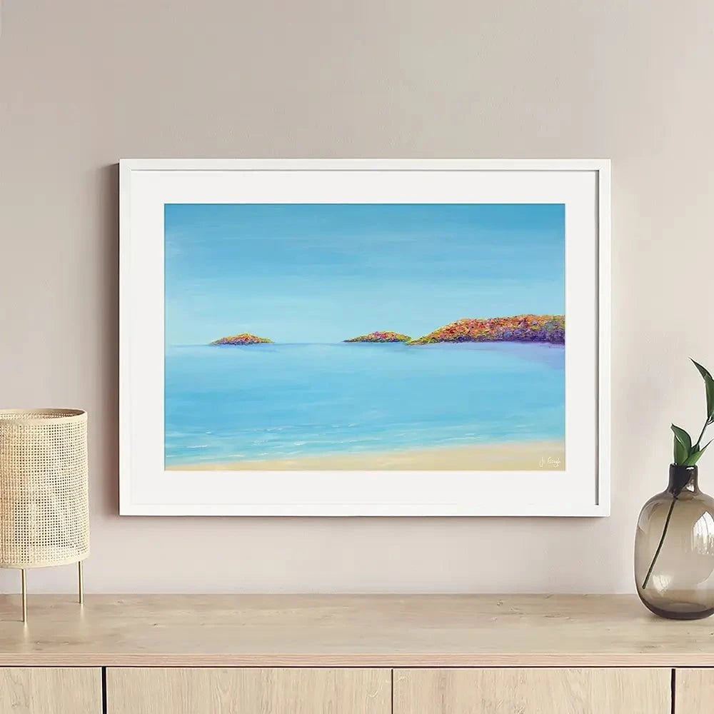 Abersoch Islands Framed Art Print Abersoch Islands Framed Art Print wall art product Jo Gough