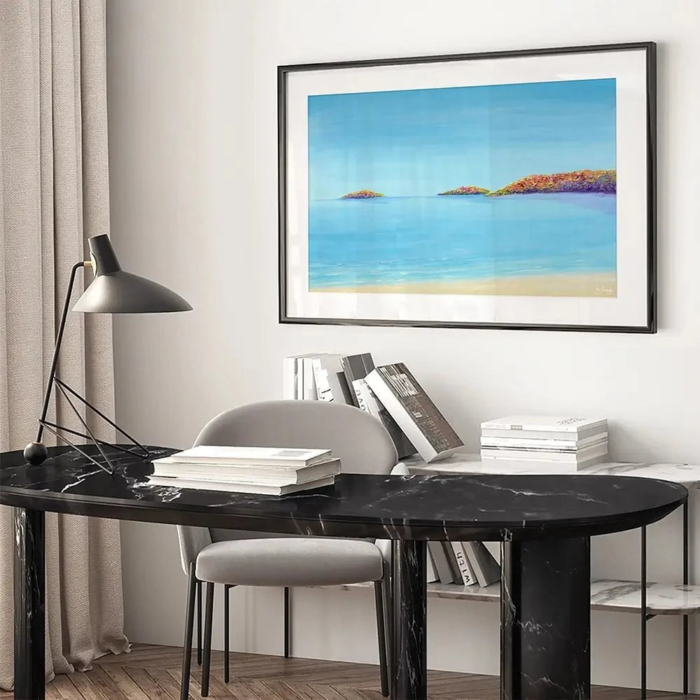 Abersoch Islands Framed Art Print Abersoch Islands Framed Art Print wall art product Jo Gough