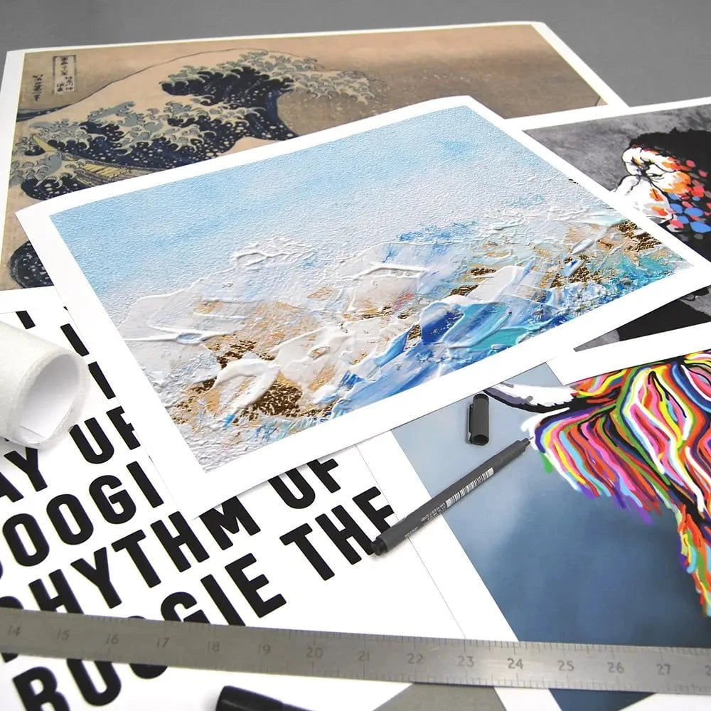 Abstract Azure Art Print Abstract Azure Art Print wall art product Rudchenko Liliia / Shutterstock