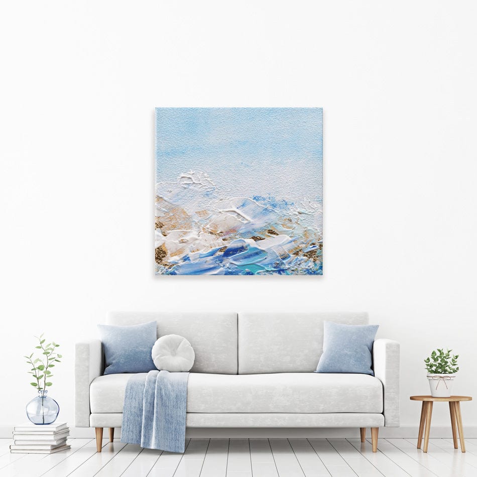 Abstract Azure Square Canvas Print wall art product Rudchenko Liliia / Shutterstock