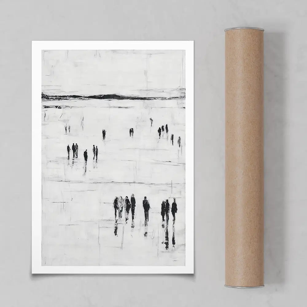 Abstract Beach Walk Art Print Abstract Beach Walk Art Print wall art product Chromatic Storm Studio