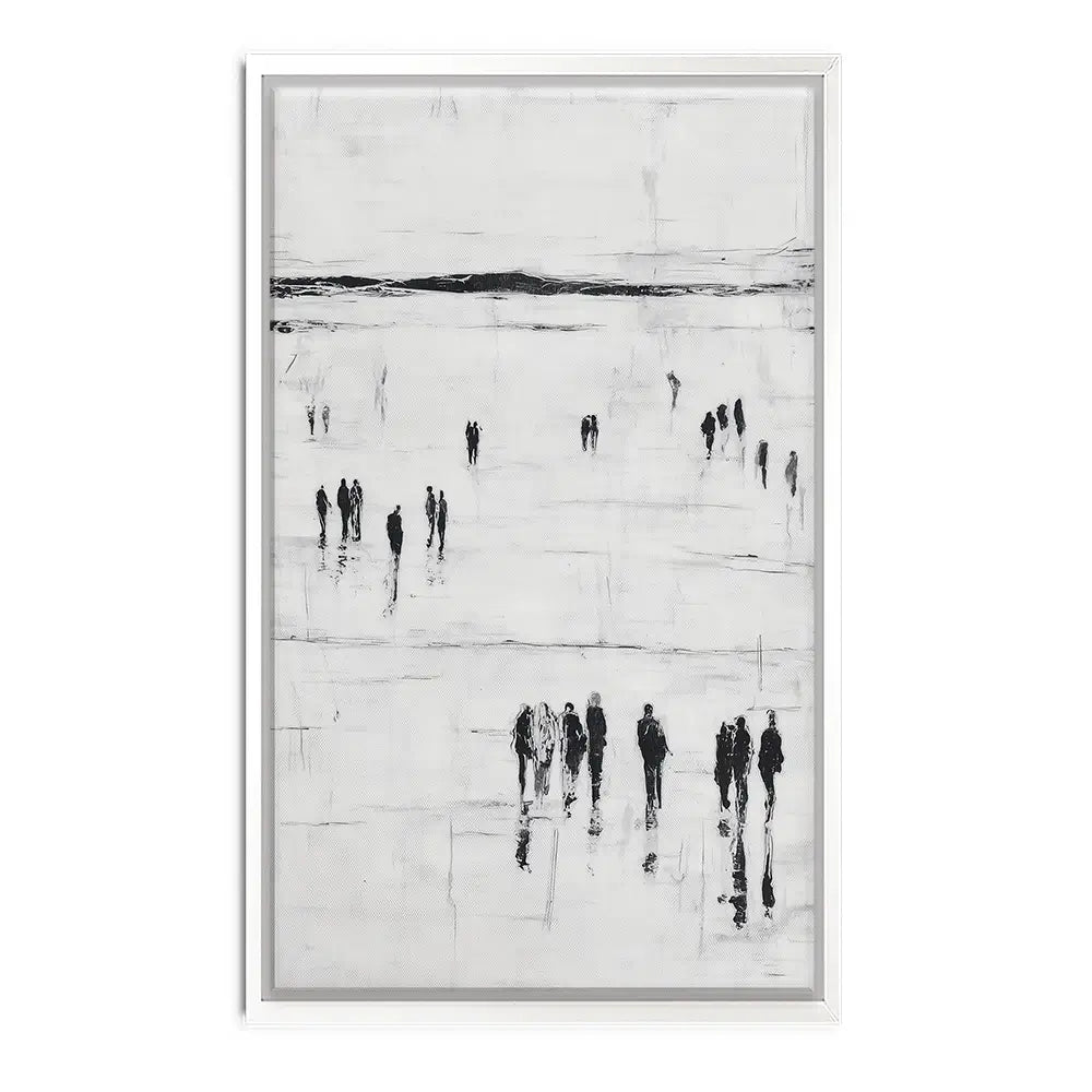 Abstract Beach Walk Canvas Print Abstract Beach Walk Canvas Print wall art product Chromatic Storm Studio