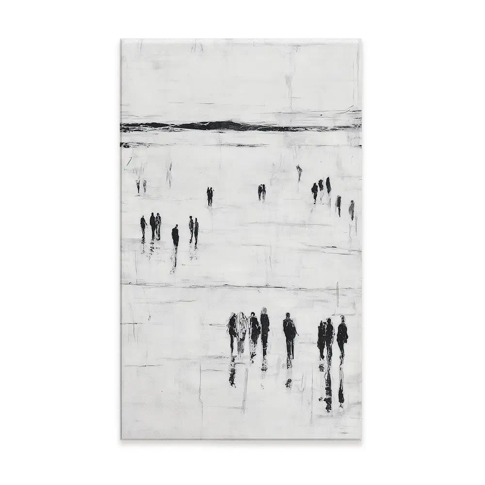 Abstract Beach Walk Canvas Print Abstract Beach Walk Canvas Print wall art product Chromatic Storm Studio