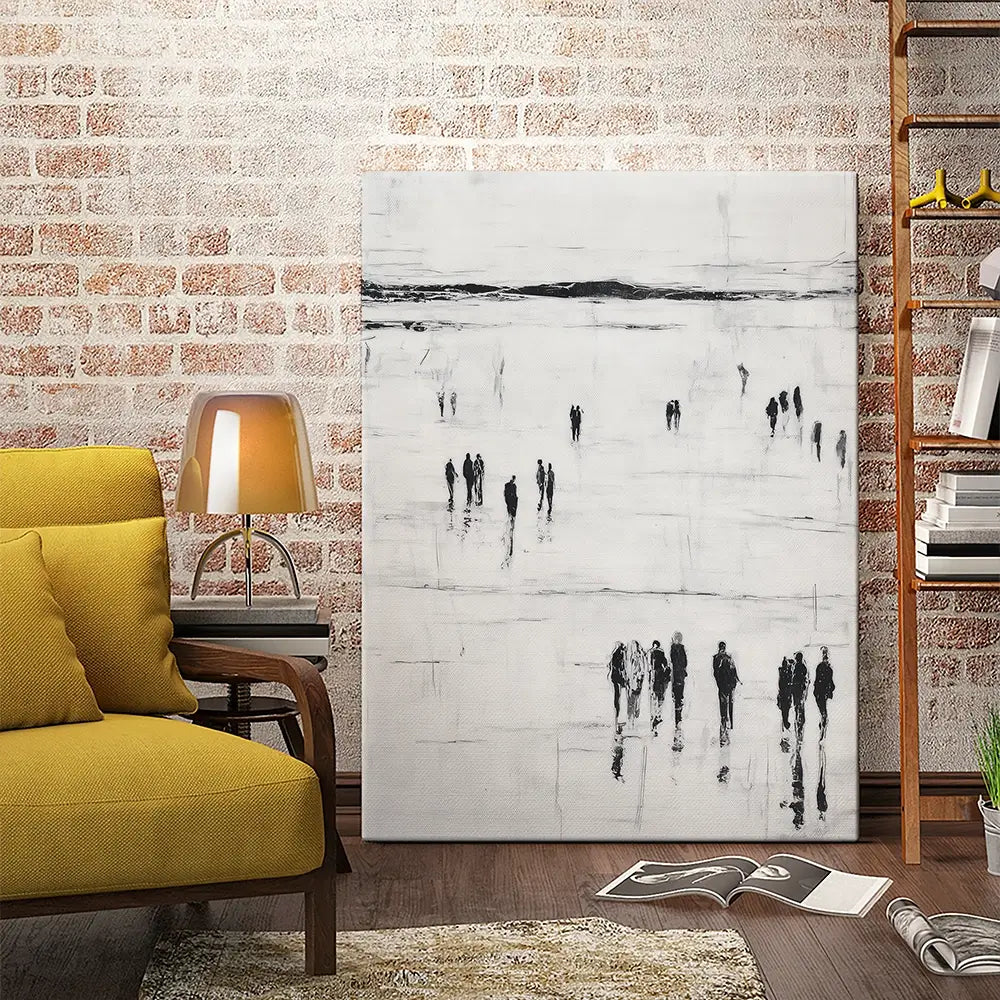 Abstract Beach Walk Canvas Print Abstract Beach Walk Canvas Print wall art product Chromatic Storm Studio