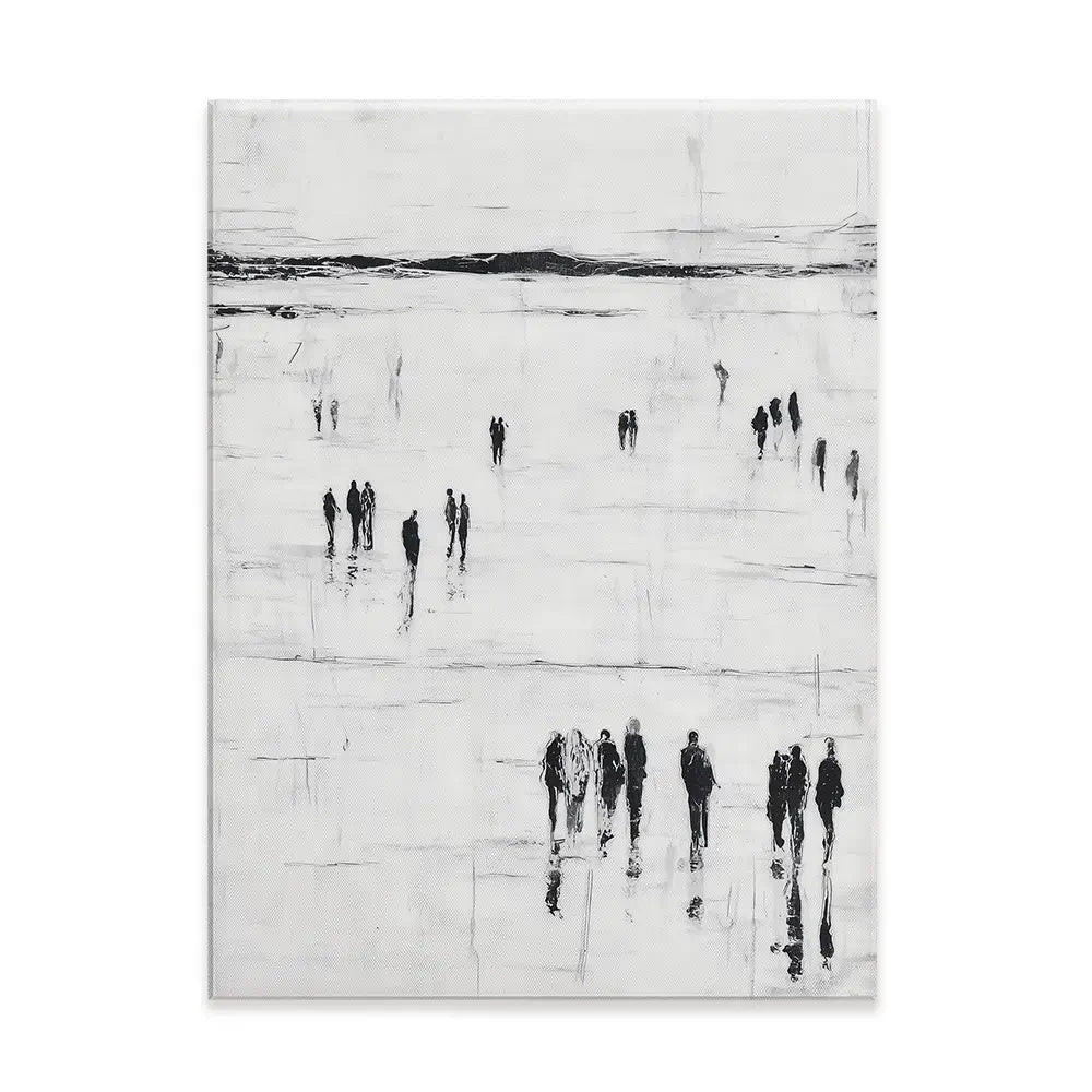Abstract Beach Walk Canvas Print Abstract Beach Walk Canvas Print wall art product Chromatic Storm Studio