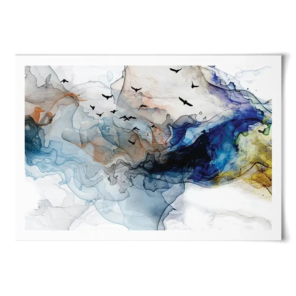 Abstract Birds Art Print Abstract Birds Art Print | Abstract Birds Artwork | Abstract Birds Art wall art product Tim Kats / Shutterstock