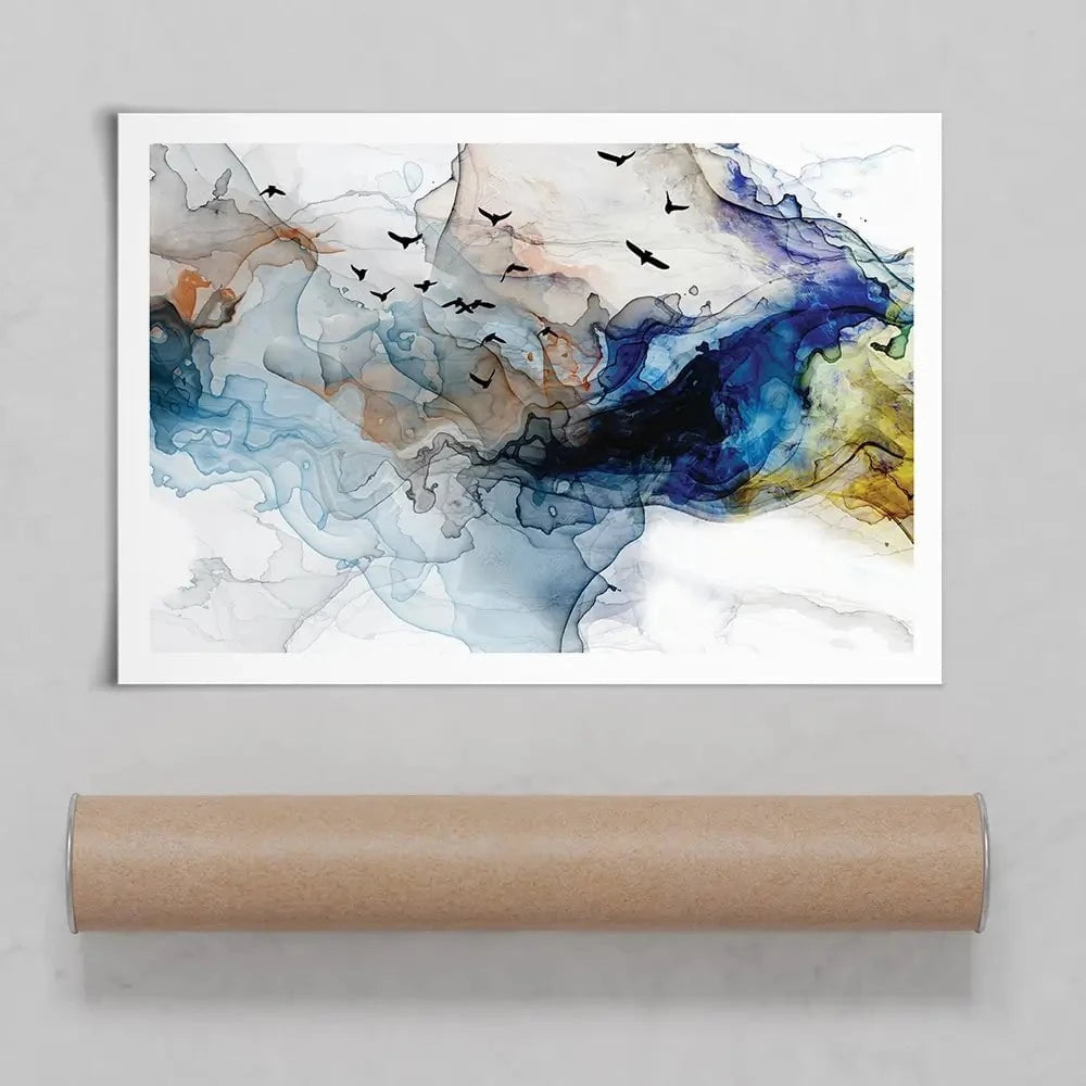 Abstract Birds Art Print Abstract Birds Art Print | Abstract Birds Artwork | Abstract Birds Art wall art product Tim Kats / Shutterstock