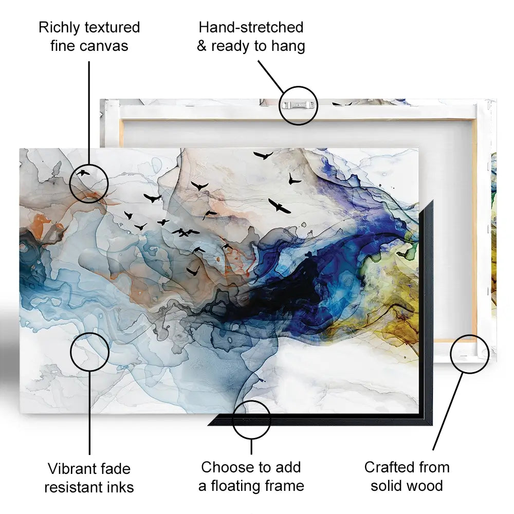Abstract Birds Canvas Print Abstract Birds Canvas Print | Abstract Birds Artwork | Birds Art wall art product Tim Kats / Shutterstock