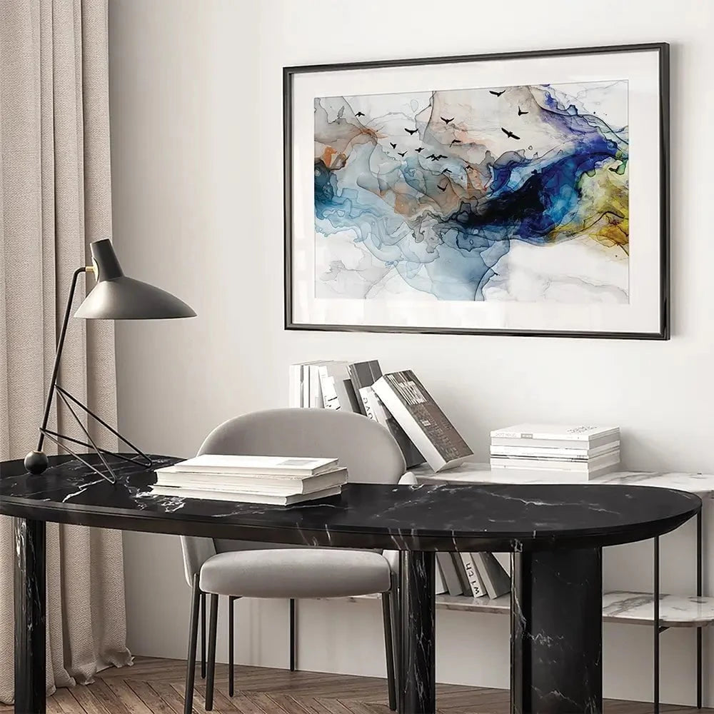 Abstract Birds Framed Art Print Abstract Birds Framed Art Print | Abstract Birds Artwork | Bird Art wall art product Tim Kats / Shutterstock