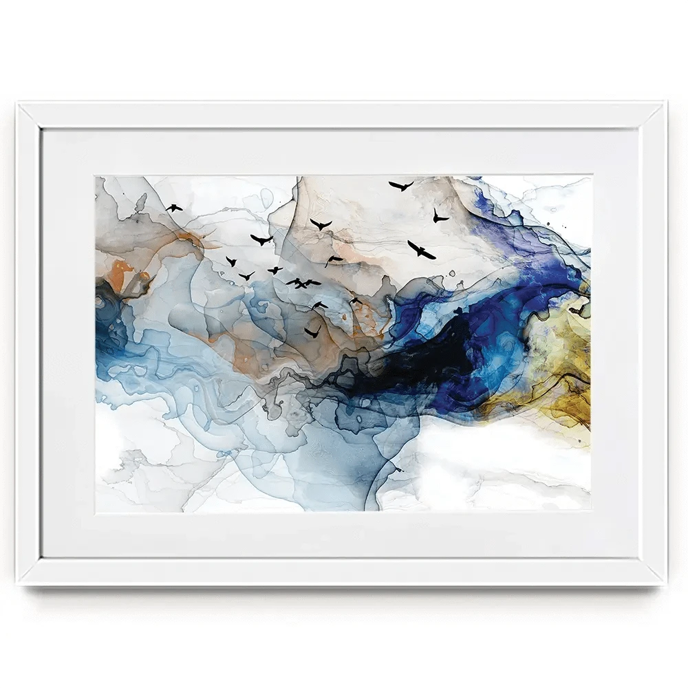 Abstract Birds Framed Art Print Abstract Birds Framed Art Print | Abstract Birds Artwork | Bird Art wall art product Tim Kats / Shutterstock