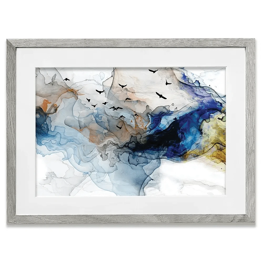Abstract Birds Framed Art Print Abstract Birds Framed Art Print | Abstract Birds Artwork | Bird Art wall art product Tim Kats / Shutterstock