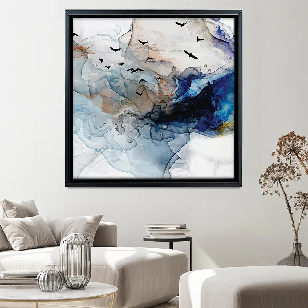Abstract Birds Square Canvas Print Abstract Birds Square Canvas Print | Abstract Birds Artwork | Bird Art wall art product Tim Kats / Shutterstock