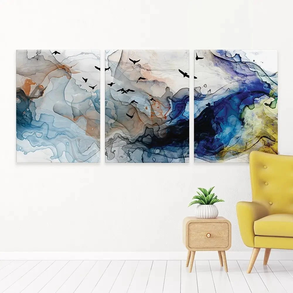 Abstract Birds Trio Canvas Print Abstract Birds Trio Canvas Print | Abstract Birds Artwork | Bird Art wall art product Tim Kats / Shutterstock