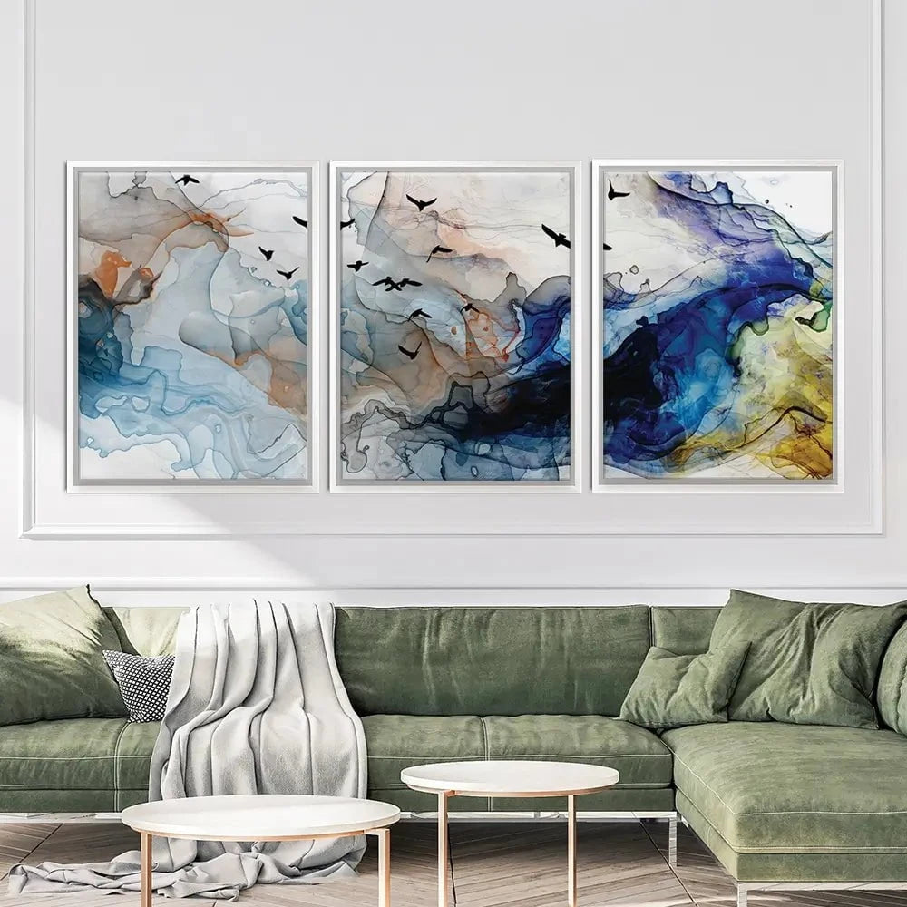 Abstract Birds Trio Canvas Print Abstract Birds Trio Canvas Print | Abstract Birds Artwork | Bird Art wall art product Tim Kats / Shutterstock