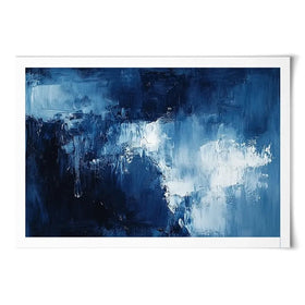 Abstract Blue Art Print Abstract Blue Art Print wall art product Tanya Ocean