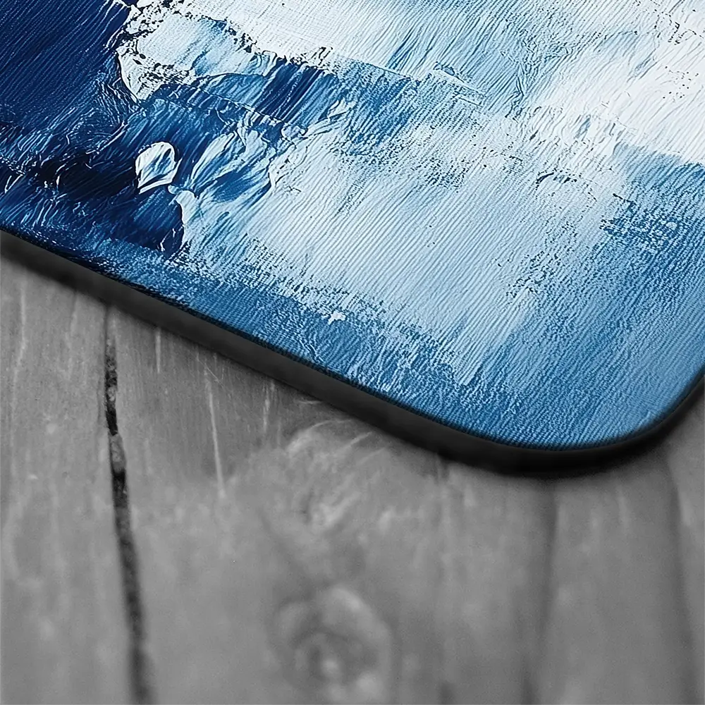 Abstract Blue Coaster Set Abstract Blue Coaster Set wall art product Tanya Ocean