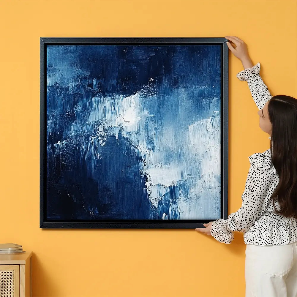 Abstract Blue Oversized Canvas Print Abstract Blue Oversized Canvas Print wall art product Art Print Shop