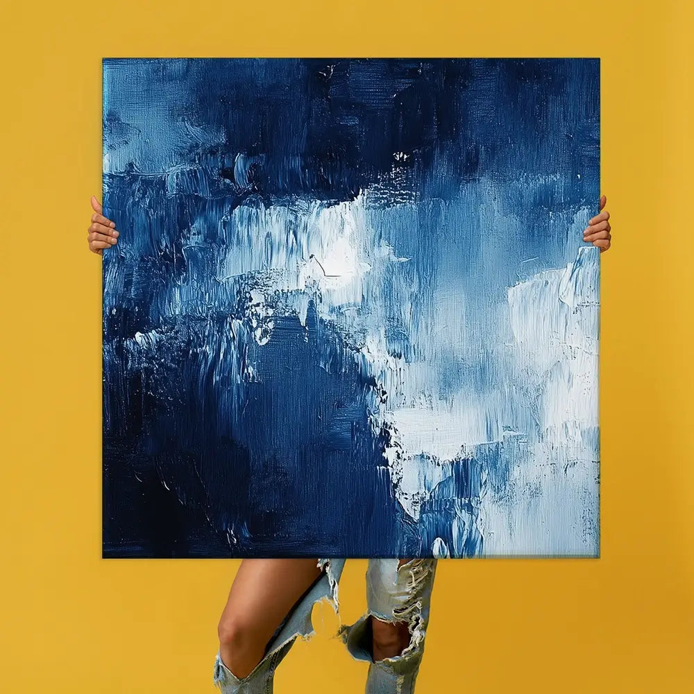 Abstract Blue Oversized Canvas Print Abstract Blue Oversized Canvas Print wall art product Art Print Shop