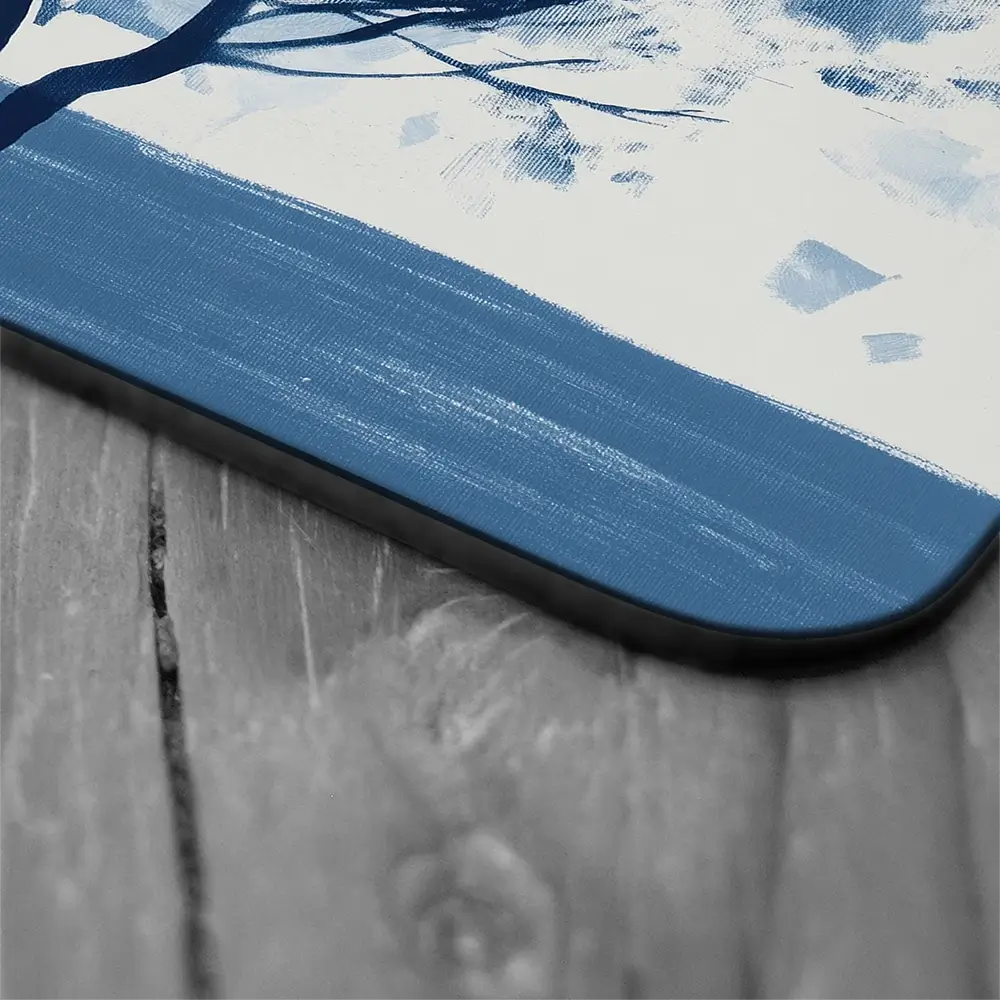 Abstract Blue Tree Coaster Set Abstract Blue Tree Coaster Set wall art product Chromatic Storm Studio