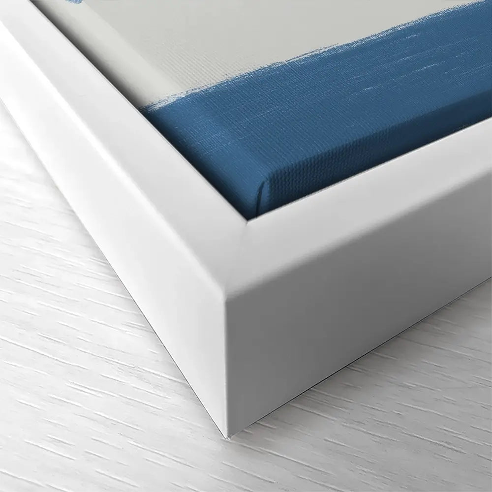Abstract Blue Tree Square Canvas Print Abstract Blue Tree Square Canvas Print wall art product Chromatic Storm Studio