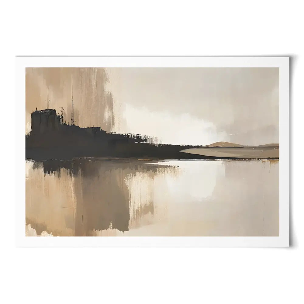Abstract Brown Art Print Abstract Brown Art Print wall art product IAmHomeStudio