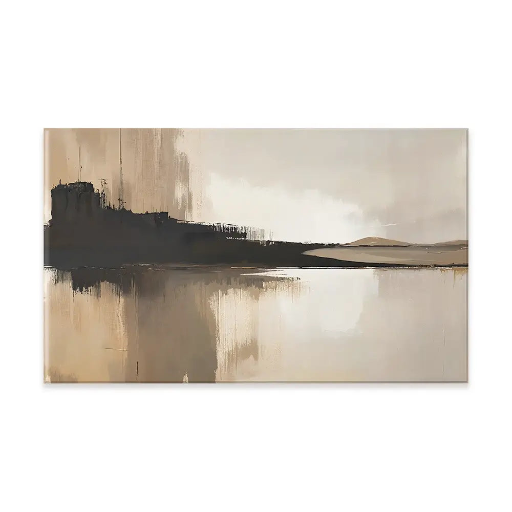 Abstract Brown Canvas Print Abstract Brown Canvas Print wall art product IAmHomeStudio