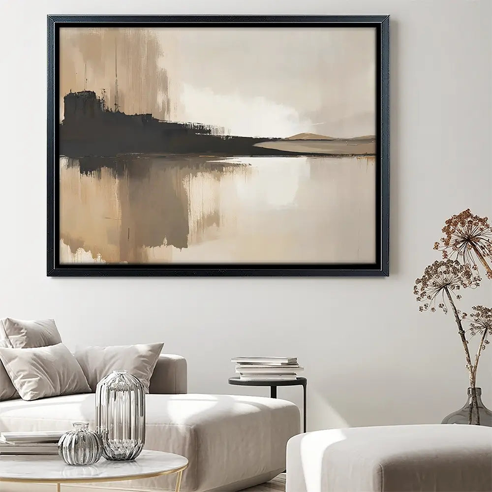 Abstract Brown Canvas Print Abstract Brown Canvas Print wall art product IAmHomeStudio