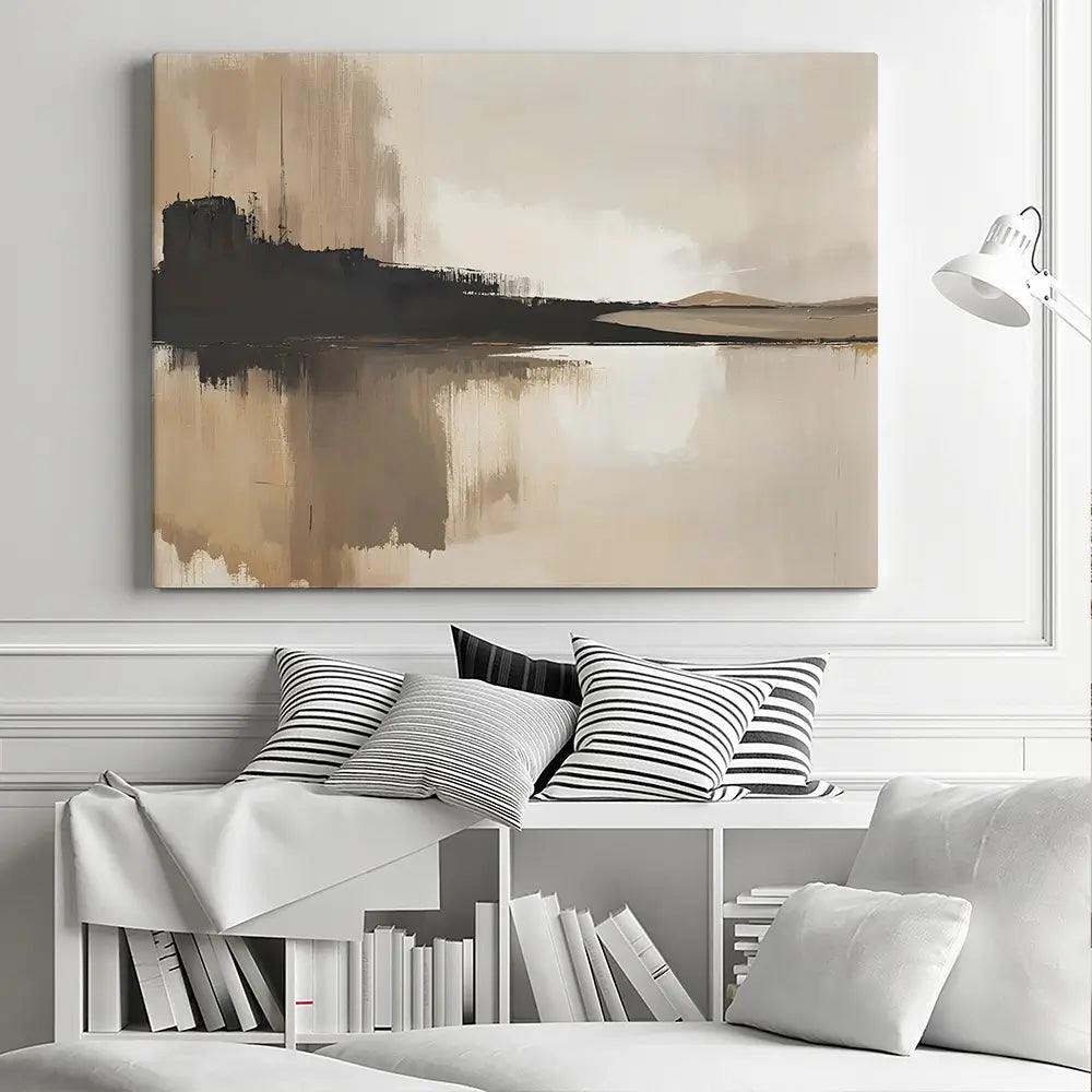 Abstract Brown Canvas Print Abstract Brown Canvas Print wall art product IAmHomeStudio